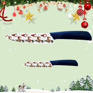 Ensemble de couteaux de chef japonais de qualité supérieure, 9 pièces, avec lame en céramique et manche en plastique, pour les chefs de sushi et la cuisine japonaise - Product Image 1