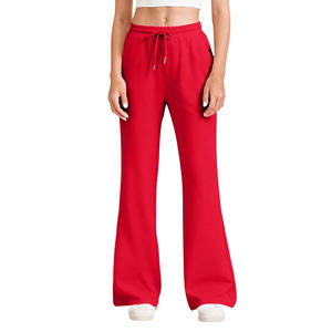 Pantalons de survêtement sport amples personnalisés de haute qualité, pantalons de survêtement sport en coton, pantalons de survêtement sport confortables et évasés pour femmes - Product Image 6