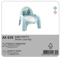 Chaise de toilette multifonctionnelle Afossa Easy Comfortable en silicone et plastique durable, moderne, pour l'apprentissage de la propreté des tout-petits, avec cuvette amovible et motif dessin animé
