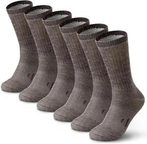 Merino Wool Hiking Cushion Socks Thermal Warm Crew Winter Boot Socks - Product Image 3