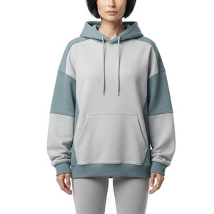 Hoodie oversize personnalisé pour femme, coupe ample, pull décontracté streetwear, 100% coton, haute qualité, marque privée, vente en gros - Product Image 1