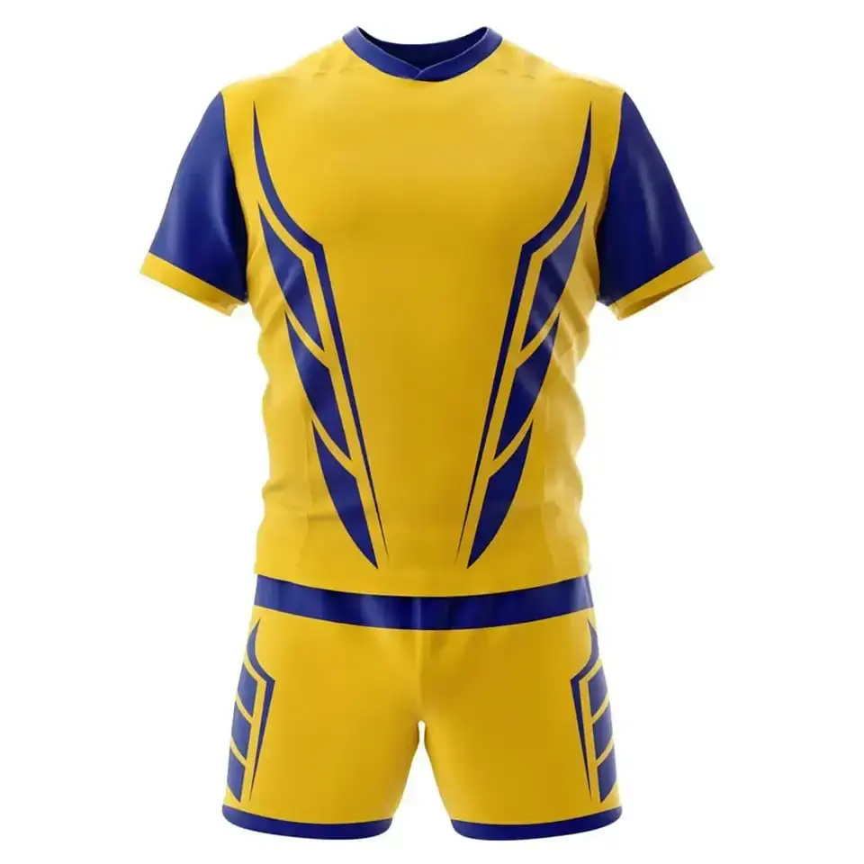 Rugby Uniform 100% Polyester Professionele Sport Rugby Jersey Sneldrogend En Ademend Rugby Uniform