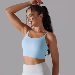 Top Deportivo Corto para Mujer, Color Sólido, Soporte Ligero, Personalizable, para Yoga, Ejercicio, Gimnasio, Transpirable, Venta al por Mayor - Product Image 4