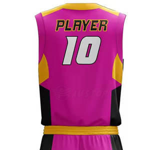 Meilleur uniforme de basket-ball en tissu doux Uniforme de basket-ball confortable de haute qualité avec logo personnalisé - Product Image 6