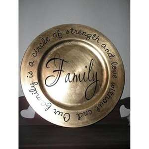 Platos y Vajilla de Lujo para Decoración de Eventos, Plato de Cena de Metal Reutilizable con Logotipo Personalizado, Plato Decorativo para Servir Alimentos - Product Image 1