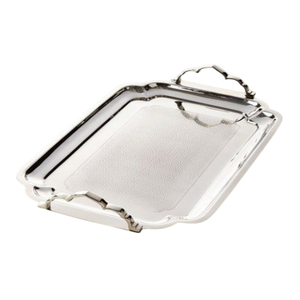 Antique <b>Food</b> <b>Serving</b> <b>Tray</b> Dessert Display Stainless Steel <b>Tray</b> With Handle for Wholesale Suppliers In Premium Quality - Product Image 1