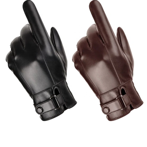 Guantes de cuero de moda impermeables ligeros superventas estilo liso para diario al aire libre fiesta informal viajes de invierno-MOQ bajo - Product Image 6