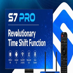 MEILLEURES PROMOTIONS - Fournisseur en gros de S7 Pro entièrement programmé |   Android 6K avec télécommande à commande vocale et éclairage intégré - En stock - Prêt à expédier - Product Image 1