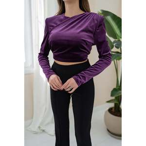 Blusa de Terciopelo Morado - Morado - Product Image 3
