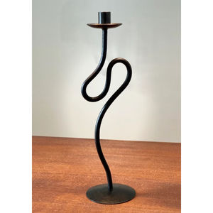 Bougeoir de forme incurvée de conception unique bougeoir en fer de la meilleure qualité pour accessoire d'éclairage de restaurant de cuisine - Product Image 3