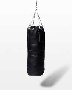 Customized Heavy Leather <b>Punching</b> <b>Bags</b> Adjustable Height 25KG Weight for Home Gym Fitness Training Equipment Perfect <b>Boxing</b> - Product Image 1