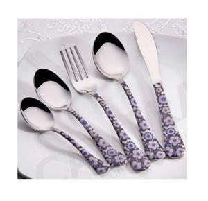 Juego de Cubiertos de buen diseño, juego de cubiertos pulidos de oro y plata de acero inoxidable para eventos de bodas a la venta - Product Image 4