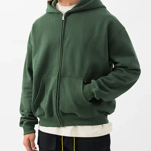 Sudaderas con Capucha Personalizadas al por Mayor con Logotipo, de Alta Calidad, de Algodón y Felpa, para Invierno, Gruesas, Extra Grandes, Forradas, Resistentes al Viento, con Cierre - Product Image 1