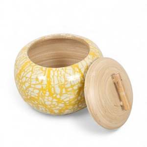 Pot en laque fait à la main, pot de rangement décoratif pour la maison, la table, la cuisine, la salle de bain et l'usage quotidien - Product Image 3