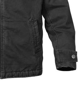 Custom Vintage 100% Denim Turn Down Collar Work Wear Breathable Canvas Custom Logo Waterproof Plus Size <b>Jacket</b> Men - Product Image 5