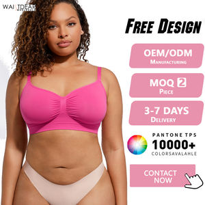 WD AMZ Übergrößen-BH in Vielen Farben Vollständig Bedeckender Alltags-BH Versteckt Rückenfett Bralette Nahtloser Push-Up-BH für Damen - Product Image 1