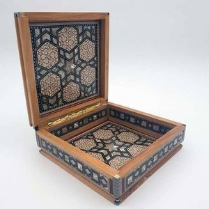 Cadeaux islamiques Mosquée du croissant Sadaquah Box Ramadan Tirelire en bois Eid Mubarak avec comptoir - Product Image 4