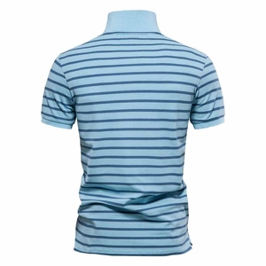 2024 hommes Logo personnalisé moderne tricoté pour polo de haute qualité 100% coton respirant décontracté conception unie Anti-rides solide - Product Image 4