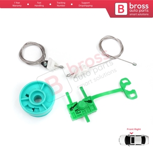 ชุดซ่อมมอเตอร์กระจกไฟฟ้า BWR5282 สำหรับประตูหน้าขวา รถยนต์ Punto MK2 188 188AX ปี 1999-2005 แบบ 3/5 ประตู รหัส 0046536311 - Product Image 2