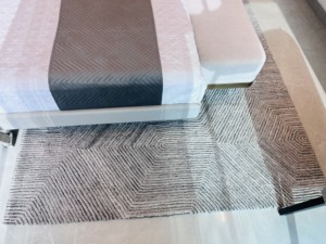 Grand tapis moderne en laine de Nouvelle-Zélande personnalisable, tufté à la main, motif gaufré, tapis de chambre soyeux pour la prière des adolescents ou le bureau - Product Image 2