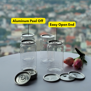 Lata de plástico PET de alta calidad para jugo Tapa de extremo abierto fácil Producto de bebida de alta calidad TINH DIEU VIETNAM Fabricante Proveedor - Product Image 2