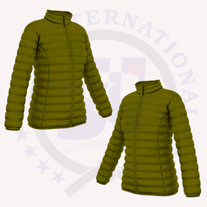 Chaqueta acolchada para mujer, ropa informal brillante en talla grande, chaqueta acolchada hecha a medida, precio al por mayor - Product Image 6