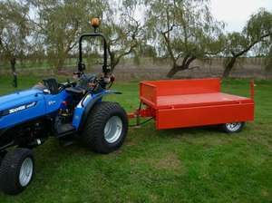 Semi-remorque à plateau plat industrielle de haute qualité, nouvelle conception, robuste, 3 essieux, châssis en acier solide, capacité de charge de 2001 à 3000 kg - Product Image 3