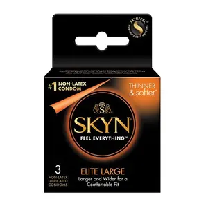 Erkekler için Skyn Elite Ultra ince ve Ultra yumuşak olmayan lateks prezervatif