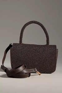 Bolso de mano de algodón con cuentas florales de doble cara Bolso de noche de fiesta de estilo clásico - Product Image 5