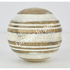 Suministro a granel de bolas de madera de calidad minimalista con logotipo personalizado, objeto decorativo de Navidad, bolas de madera para jardín, superventas - Product Image 6