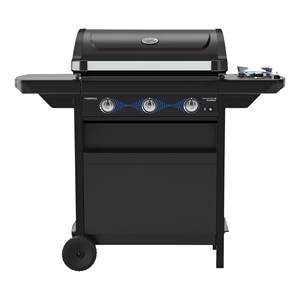 Barbacoa Compacta DualGas de 3 Ls para GLP y Metano con Plancha y Horno 2226301 Negro-Nero-Black BBQ Grills - Product Image 1