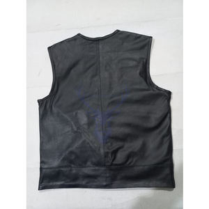 Chaleco de Cuero Reversible para Hombre, Chaleco Informal de Secado Rápido, Respetuoso con el Medio Ambiente, Impermeable, Transpirable, Moda de Motocicleta, No Tejido, Invierno - Product Image 5