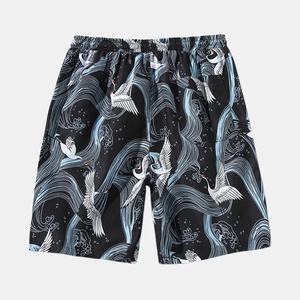 Bermuda en jean surdimensionné personnalisé pour hommes Streetwear short en denim déchiré avec broderie pour hommes - Product Image 2