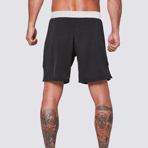 กางเกงขาสั้นนักมวยปล้ำสีดำสำหรับผู้ชาย - Product Image 5