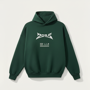 Unisex Oversized Dark <b>Green</b> <b>Hoodie</b> - Plain Bulk Pullover Sweatshirt for Custom Branding - Product Image 4