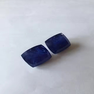 Pierre précieuse en vrac Tanzanite bleue naturelle belle forme de coussin avec certificat IGI - Product Image 3