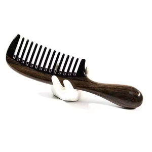 Peine de cuerno de Búfalo en acabado pulido, artículos de arte de cuerno, peine de dientes finos de artesanía creciente - Product Image 2