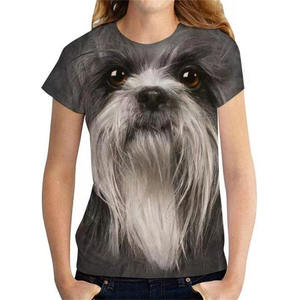 T-shirt à manches courtes avec impression 3D pour femmes, col rond, t-shirts vintage, vêtements confortables - Product Image 5