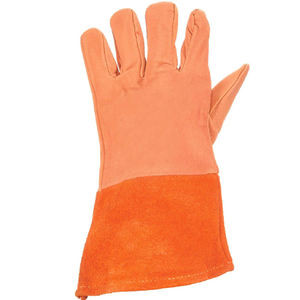 Venta al por mayor de guantes de soldadura de cuero de piel de cabra negro de calidad superior/Nuevo último diseño 2025 Guantes de soldadura - Product Image 3