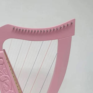 Harpe à levier à 34 cordes Harpe irlandaise en bois naturel | Harpe irlandaise en bois de haute qualité | Harpe irlandaise à vendre - Product Image 6