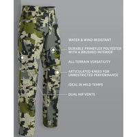 Pantalones Tácticos Softshell para Hombre, Estampado de Camuflaje, Impermeables, Corte Regular, Pantalones de Senderismo para Exteriores con Cierre de Cremallera y Bolsillos