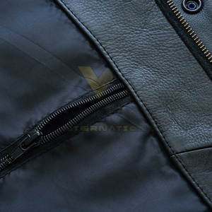 Chaleco de cuero informal para hombre de la mejor edición, nuevo diseño con decoración de botones, tela de alta calidad para invierno, longitud corta de baja tasa - Product Image 6