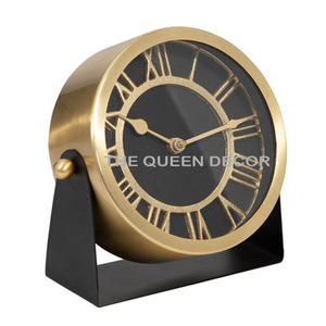 Hoàn hảo cho phòng khách buổi sáng Wake-up cụ cao Bạc tráng cạnh giường ngủ đồng hồ báo thức trong kim loại với thiết kế độc đáo - Product Image 6