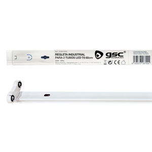 Lampada a striscia industriale per due tubi LED T8 da 60 cm. (GSC 203810005) - Product Image 2