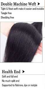 Compre 100% extensiones de cabello humano liso indio crudo sin procesar - Product Image 4