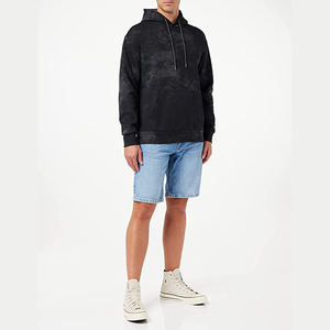 Vente en gros de sweats à capuche 100% coton 350gsm pour homme OEM/ODM logo brodé personnalisé teint en bloc pour la saison d'hiver - Product Image 3