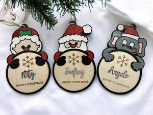 Winter Wonderland debe tener piezas de madera para vacaciones y decoraciones de árboles para Navidad - Product Image 3