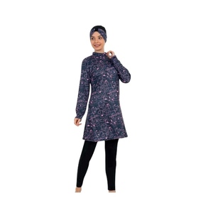 New Modest Swimwear for Muslim Women Eco-Friendly Quick Dry Spandex/Nylon Comfortable Long Sleeve <b>Hijab</b> Burka <b>Full</b> Coverage - Product Image 2