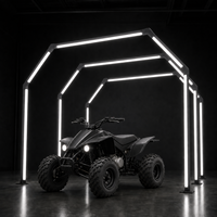 Éclairage LED pour atelier de détaillage ATV et UTV, tunnel lumineux pour quad, éclairage de détaillage automobile en vrac, IP54, intensité réglable