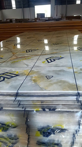 Hiện đại thanh lịch Damask mô hình PVC tấm Tường bền không thấm nước âm thanh-hấp thụ chống cháy hộ gia đình sử dụng 3-năm bảo hành - Product Image 6